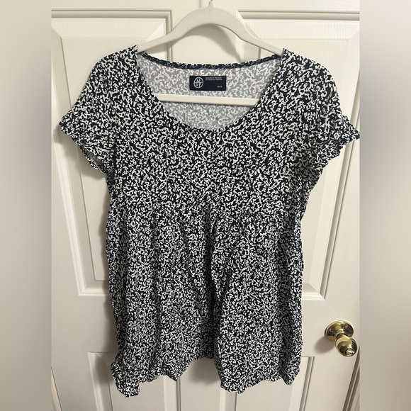 American Apparel X Nathalie Du Pasquier Composition Print Babydoll Top Size XS/S - Picture 1 of 4